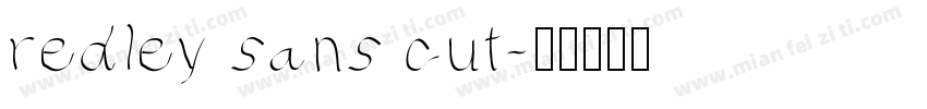 redley sans cut字体转换